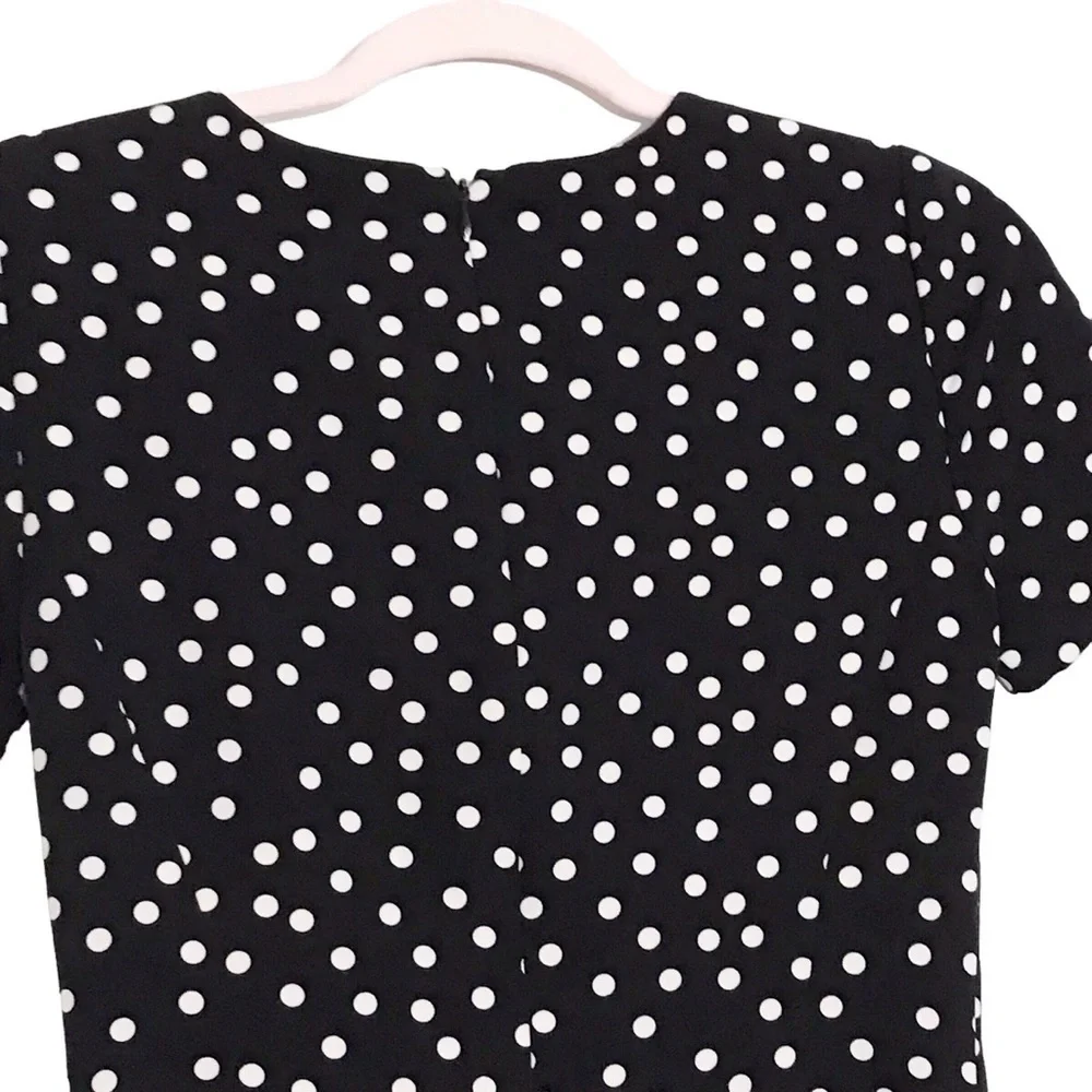 Slate + Willow black and white polka dot dress